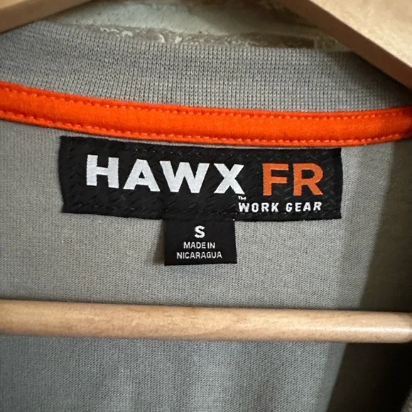 HAWX Men’s FR Pocket Long Sleeve Work T-Shirt - Picture 5 of 6